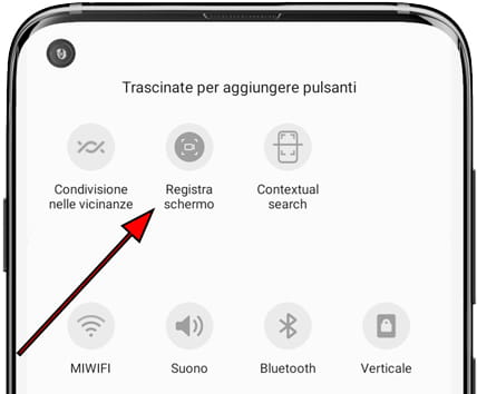 Icona dello schermo di registrazione Galaxy A04s