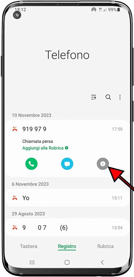 Informazioni sul numero di telefono Samsung