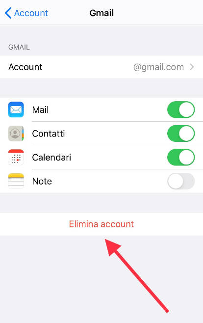 Come eliminare l'account Google su Apple iPhone 4 CDMA 1