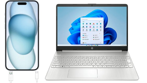 Collega l'iPad mini (2024) al computer tramite cavo