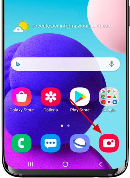 App fotocamera Galaxy A16 5G