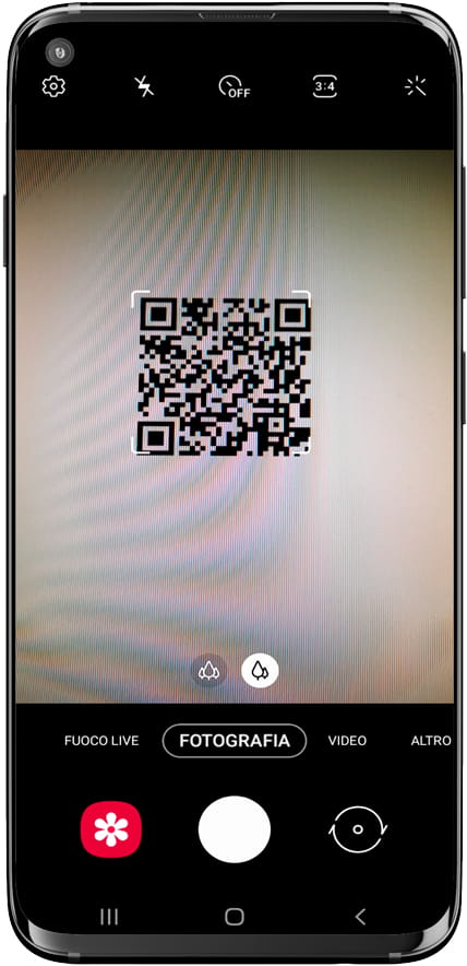 Cattura il codice QR Galaxy A16 5G