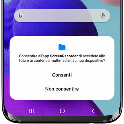 Consenti all'acquisizione di accedere hai file