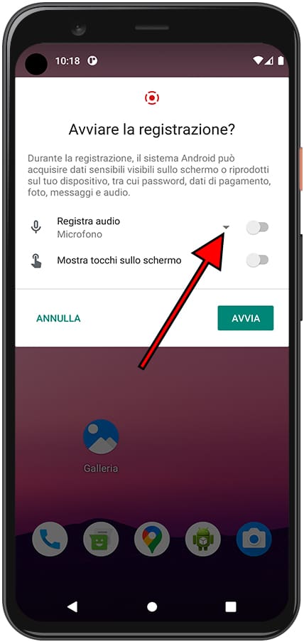 Registrazione schermo messaggio Magic V Flip