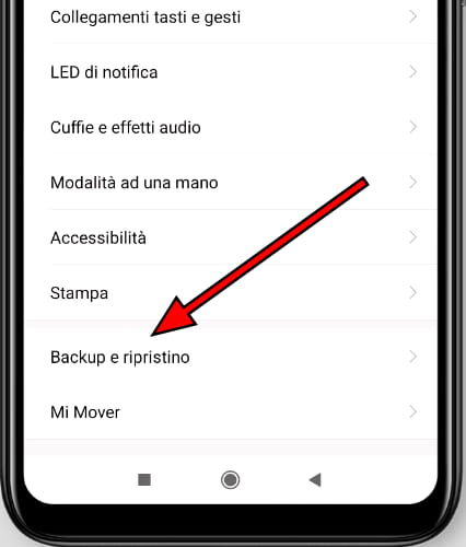 Sistema menu Android