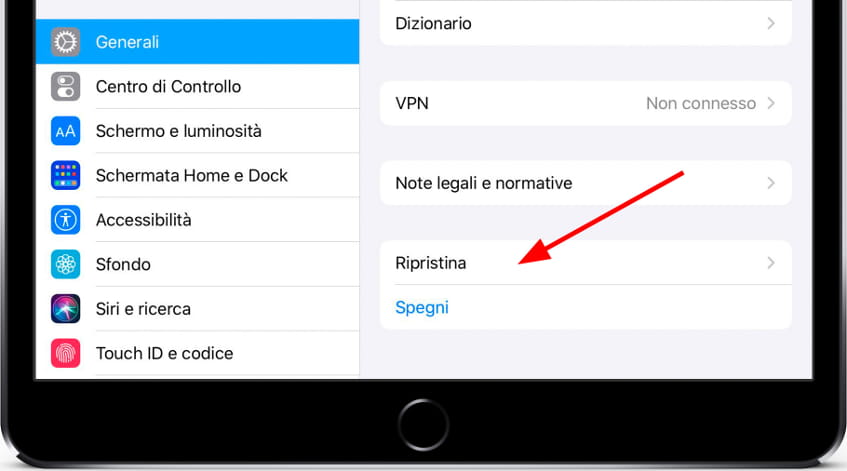 Trasferire o resettare l'iPhone
