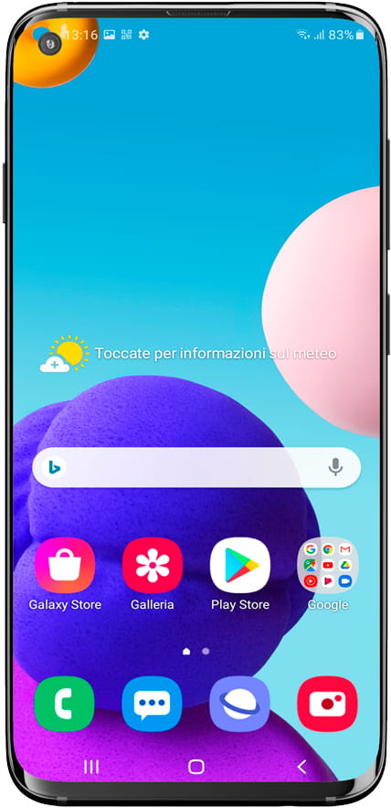 Schermata iniziale