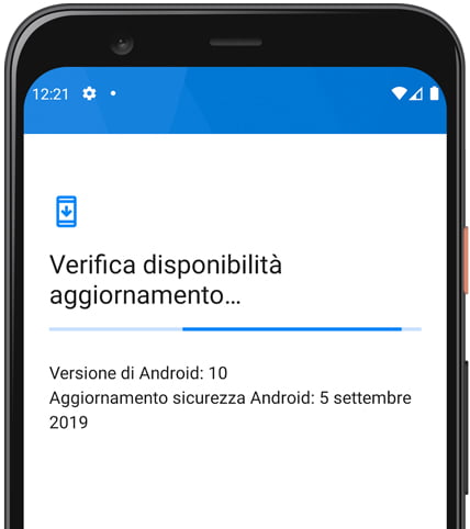 Cercando aggiornamento Android