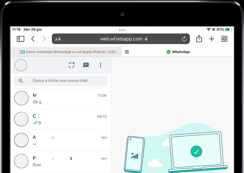 Conversazioni WhatsApp Web